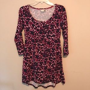 Boden Floral Geometric Long-Sleeved Tunic/Dress